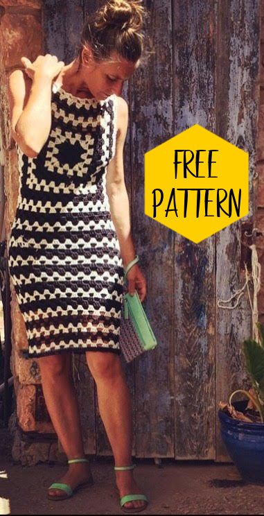 Dress Knitting, Crochet Dress Pattern Free, Crochet Summer Dresses, Dress Patterns Free, Crochet Clothes For Women, Crochet Summer, Crochet Clothes Patterns, Crochet Dress Pattern, Crochet Woman