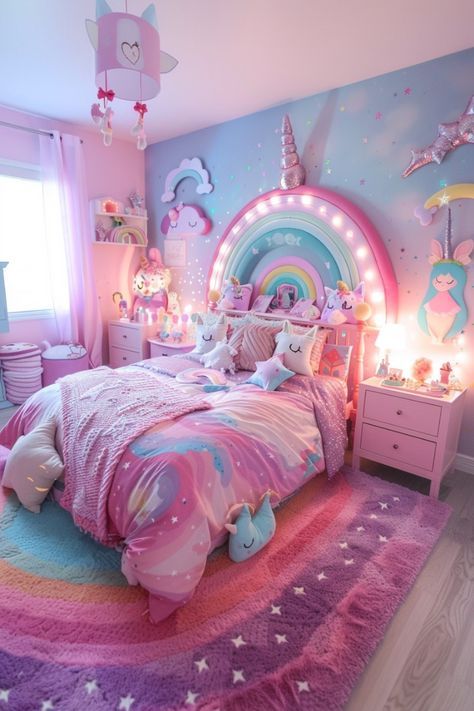 Childrens Bedrooms Girls Ideas, Bedroom Ideas For Girls 9-10, Girl Room Ideas Kids, Girls Bedroom Ideas 6 Yrs Old, Girls Bedroom Ideas Age 8-10, Girl Rooms Ideas, Unicorn Nursery Theme, Affordable Living Room Ideas, Girls Bedroom Design Ideas