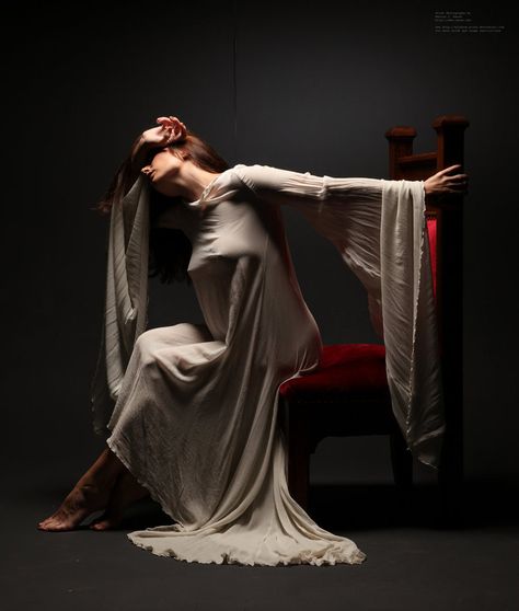 The Chair - A - 1 by mjranum-stock on deviantART Woman Laying, Chair Pose, Figure Reference, High Fashion Photography, Figure Photo, Dramatic Lighting, Gesture Drawing, Figure Poses, The Chair