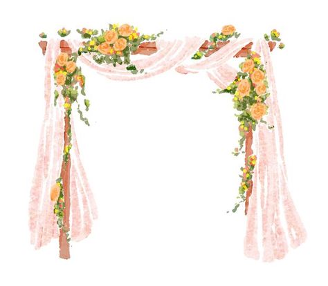 Wedding arch with flowers illustration P... | Premium Vector #Freepik #vector #flower #wedding #floral #leaf Wedding Arch With Flowers, Arch With Flowers, Wedding Illustration Card, Wedding Gate, Indian Invitation Cards, Floral Arch Wedding, Illustration Wedding, Wedding Drawing, Wedding Invitation Background