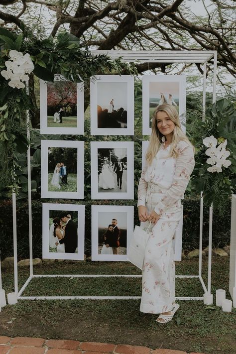 Wedding Vendors Booth, Wedding Photography Display, Wedding Photo Walls, Photography Booth, Paisley Wedding, Wedding Background Decoration, Wedding Entrance Decor, Bridal Expo, Pose Fotografi