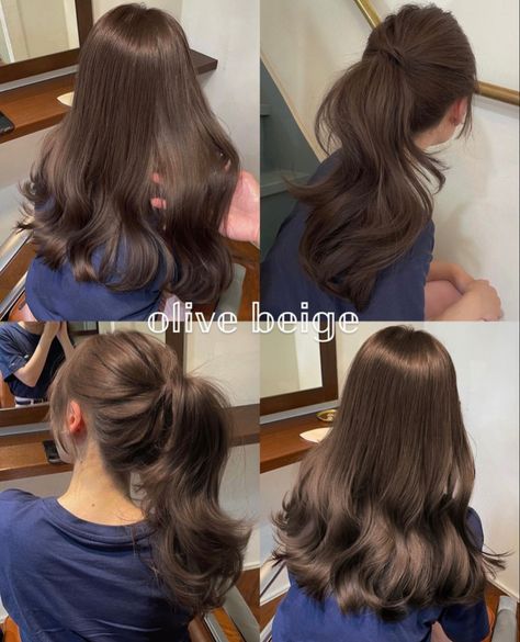 Korean Hairstyles, Beige Hair, Korean Hair Color, Brown Hair Looks, Ash Hair Color, Brown Hair Inspo, Hair Inspiration Long, Hairstyles For Layered Hair, Pretty Hair Color