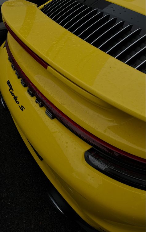 Yellow Porsche, Porsche Turbo S, Porsche Gt3, Turbo S, Gt3 Rs, Yellow Aesthetic, Aesthetic Iphone, Whips, Aesthetic Iphone Wallpaper