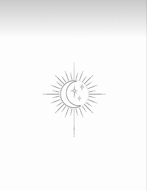 Single Line Sun And Moon Tattoo, My Sun My Moon And All My Stars, Minimal Sun And Moon Tattoo, Upper Arm Sun Tattoo, The Sun The Moon And The Stars, Star And Sun Tattoos, Sun And Moon Fine Line Tattoo, Lion And Sun Tattoo, Sonne Mond Tattoo