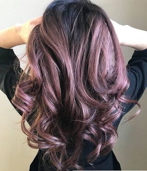 Slide 6 of 17 Chocolate Lilac Hair, Lilac Hair Color, Pastel Purple Hair, Purple Ombre Hair, Blue Ombre Hair, Brown Ombre Hair, Lilac Hair, Hair Color Purple, Winter Hair Color