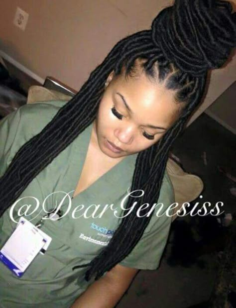 Focs Locs, Hairstyle Videos, Faux Locks, Meagan Good, Twists Locs, Faux Locs Hairstyles, Long Box Braids, Braids Twist, Short Natural Hair