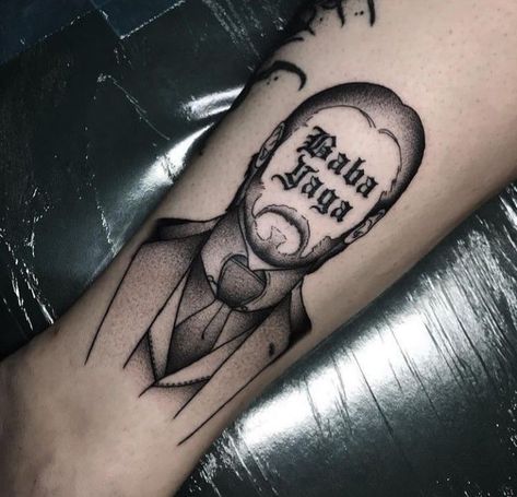 John Wick Tattoo Ideas, Baba Yaga Tattoo, Ragnar Lothbrok Tattoo, John Wick Tattoo, Scared Of Needles, Japanese Phoenix Tattoo, Gamer Tattoos, Bad Knees, Cool Chest Tattoos