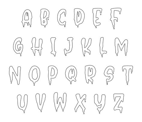 Halloween Lettering Ideas, Spooky Calligraphy Alphabet, Spooky Lettering, Pumpkin Carving Letters, Spooky Numbers Font, Halloween Handwriting Fonts, Spooky Lettering Halloween Fonts, Halloween Calligraphy, Spooky Fonts Alphabet Halloween