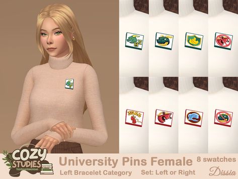 Simlish Cc Sims 4, Sims 4 University, Sims 4 Sims, Cc Sims4, Sims Clothes, University Outfit, Sims 1, Sims4 Cc, Sims 4 Cas