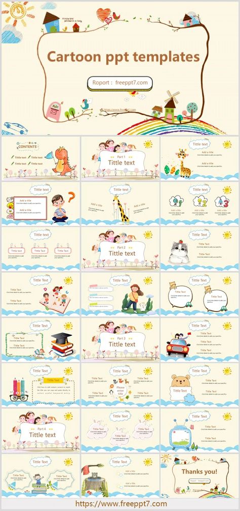 Cute Cartoon Education PowerPoint Templates_Google Slides theme Power Point Design Free, Template Yearbook, All About Me Template, School Powerpoint Templates, Canva Templates Ideas, Free Powerpoint Templates Download, Canva Templates Free, Aesthetic Canva Templates, Yearbook Template