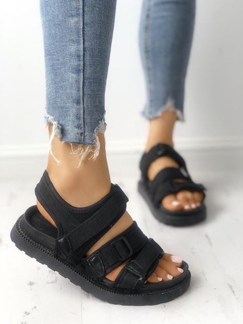 Dream Shoe, Water Sandals, Women Outfit, Buy Shoes, Platform Shoes, Types Of Shoes, Platform Sandals, Black Sandals, Shoe Collection