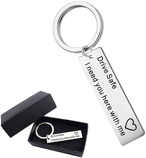 Drive Safe I Need You Here With Me, Drive Safe Keychain For Boyfriend, Gifts For Boyfriend Car Lover, Car Guy Gifts Boyfriends, Car Gifts For Boyfriend, Special Gifts For Boyfriend, Special Gift For Boyfriend, Keychain For Boyfriend, Bf Gift