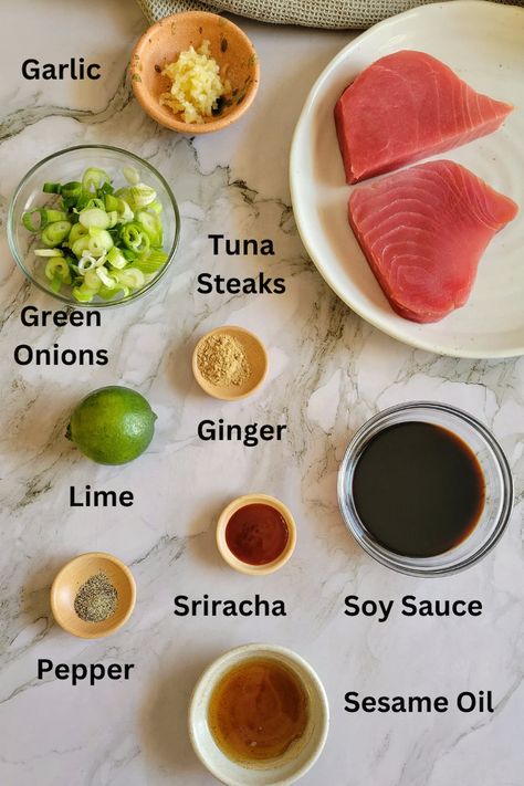 Simply Delicious Marinade for Tuna Steak - Hip Hip Gourmet Marinade For Tuna, Tuna Steak Dinner, Tuna Steak Marinade, Fresh Tuna Recipes, Marinated Tuna Steak, Ahi Tuna Steak Recipe, Ahi Tuna Recipe, Seared Tuna Steaks, Grilled Tuna Steaks