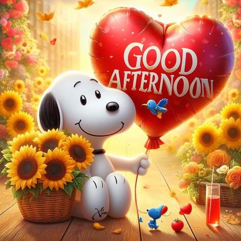 Good Afternoon Snoopy, Good Afternoon Tuesday, Good Noon, Good Afternoon My Love, Good Afternoon Wishes, Snoopy Gif, Cute Picture Quotes, Morning Tuesday, Good Afternoon Quotes