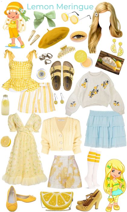 Lemon Meringue Outfit Ideas, Strawberry Shortcake Fashion, Fruity Outfits, Outfit Ideas For Halloween, Strawberry Shortcake Halloween Costume, Strawberry Shortcake Outfits, Strawberry Shortcake Costume, Future Costume, Tv Clothes