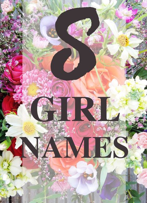 Sweet, sassy, or spicy, check out our splendid list of baby girl names that begin with the letter "S." #baby #babynames #girlnames Girl Names With E, S Baby Girl Names, S Girl Names, Trendy Baby Girl Names, Names Starting With S, J Names