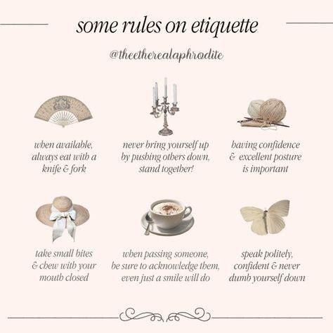 Soft French Words Aesthetic, Etiquette School Aesthetic, Vintage French Photos, Etiquette And Manners Aesthetic, French Lady Aesthetic, French Princess Aesthetic, Cute Moodboard Aesthetic, Manners Aesthetic, Princess Aesthetic Moodboard