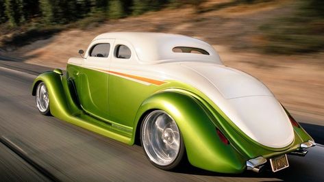 Donk Cars, Street Rodder, Green Cars, Cool Old Cars, Hot Rods Cars Muscle, Custom Cars Paint, Bohemian Inspiration, Classic Cars Trucks Hot Rods, Audio Design