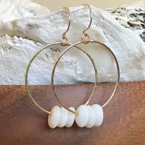 Happy Aloha Friday!🌺 These tiny Hawaiian #pukashells floating on 14k gold-fill are headed to CA☀️🌊🌴 Tap the photo to check them out🐚🐚🐚 . .… Beachy Earrings, Shell Hoop Earrings, Aloha Friday, Beachy Jewelry, Seashell Earrings, Hawaiian Jewelry, Seashell Jewelry, Puka Shell, Beach Boho