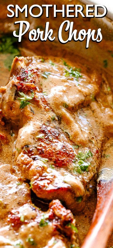 Flavorful Dinner Recipes, Smothered Pork Chops Recipe, Smothered Pork, Recipe Pork, Easy Pork Chops, Flavorful Dinner, Pork Chop Recipes Baked, Easy Pork Chop Recipes, Pork Chop Dinner