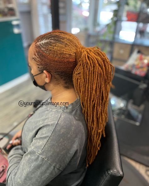 Not quite there yet, we've got you covered. 💋 Ponytail Game 🔥 Sisterlocs Ponytail, Sisterlocks Ponytail Styles, Sisterlocks Styles Updo, Loc Method Natural Hair, Loc Colors, Dreadlocks Hair Care, Sister Locks, Sisterlocks Styles, Loc Inspiration