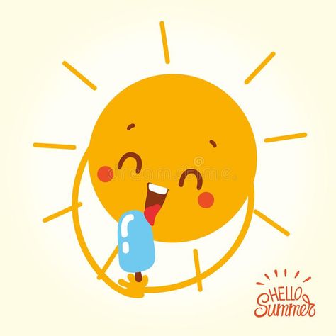 Cute cartoon sun character design eating ice cream stock illustration Sun Character Design, Dinner Recipes Under 500 Calories, Recipes Under 500 Calories, Sun Character, Chocolate Drawing, Ice Cream Illustration, Sun Drawing, Character Design Tutorial, Cartoon Sun