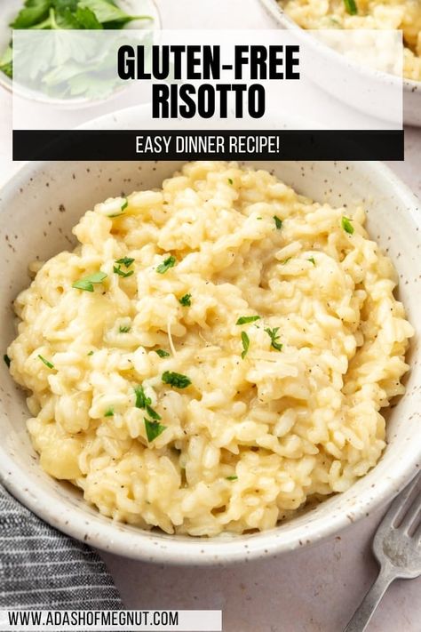 Gluten Free Risotto, Gluten Free Risotto Recipes, Rissoto Recipes Vegetable, Healthy Risotto Recipes, Healthy Risotto, Gluten Dairy Free Recipes, Parmesan Risotto, Elegant Dinners, Risotto Recipe