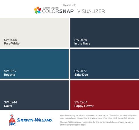 Naval Sw 6244, Naval Sherwin Williams, Color Visualizer, Teal Living Rooms, Zen Den, House Shutters, Interior Colors, In The Navy, Favorite Paint Colors