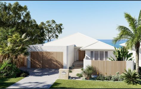 Small Homes Exteriors, Modern Beach House Facade, House External Design, Beach House Garden Landscaping, Coastal House Facade, Beach Front House Exterior, Modern Facade Design Buildings, White Coastal House, Modern Coastal Facade