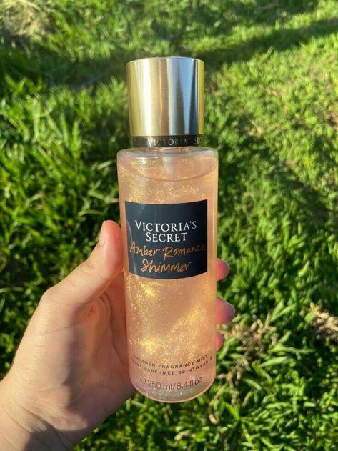 Victoria’s Secret Amber Romance, Victoria Secret Shimmer Mist, Shimmer Perfume, Romance Perfume, Profumo Victoria Secret, Perfume Victoria Secret, Amber Romance, Victoria Secret Body Spray, Victoria's Secret Perfume