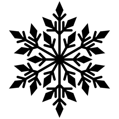 Black snowflake silhouette | Free SVG Snowflake Outline, Snowflake Silhouette, Snow Flake Tattoo, Snowflake Clipart, Snowflake Stencil, Snowflake Template, Simple Snowflake, Christmas Doodles, Christmas Stencils