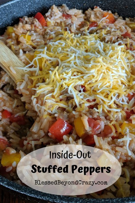 Inside Out Stuffed Peppers, Naturally Gluten-Free  #food #recipes #glutenfree #dinner #blessedbeyondcrazy Gluten Free Stuffed Bell Peppers, Inside Out Stuffed Peppers, Gf Df Stuffed Peppers, Gluten Free Stuffed Peppers, Stuffed Bell Peppers No Rice, Stuffed Bell Peppers Gluten Free Dairy Free, Clean Eating Detox Plan, Stuffed Bell Peppers With Minute Rice, Celiac Diet