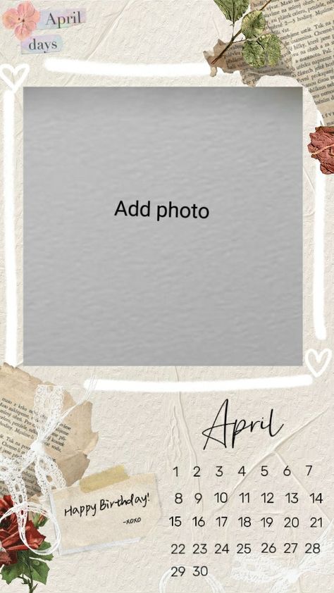 Instagram stories, insta story, ig post, minimal, calender, August post, vintage, minimalist design, cute, birthday post Birthday Loading Story Instagram, Birthday Story Template, Birthday Loading, Happy Birthday April, Collage Photo Frame Design, Birthday Story, Bday Pics, Happy Birthday 18th, Birthday Posters