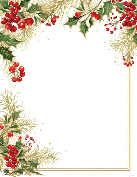 Make your Christmas correspondence extra special with our printable borders. From handwritten letters to digital designs, these borders will sprinkle holiday joy all around. Christmas Card Digital Design, Border Design Christmas, Christmas Letterhead Printable Free, Christmas Frames Printable, Christmas Post Design, Christmas Borders And Frames, Christmas Border Frame, Christmas Border Design, Christmas Bulletin Board Decorations