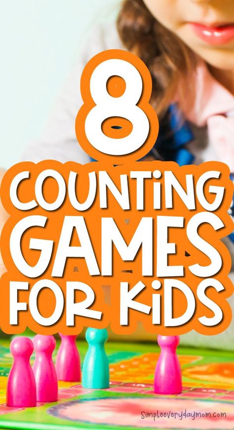 Have a child learning to count? These 9 counting games for kids are a fun way to practice! Grab them and use them with your preschool, pre-k, and kindergarten children! Educational Activities For Toddlers, Educational Toddler Activities, Learning To Count, Counting For Kids, Playbased Learning, Counting Games, Fun Board Games, Educational Activities For Kids, Board Games For Kids