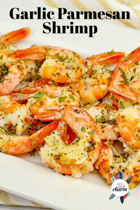 Shrimp Low Carb, Parmesan Shrimp, Garlic Parmesan Shrimp, Shrimp Parmesan, Roasted Shrimp, Shrimp Recipes Healthy, Parmesan Recipes, Shrimp Recipes For Dinner, Baked Shrimp