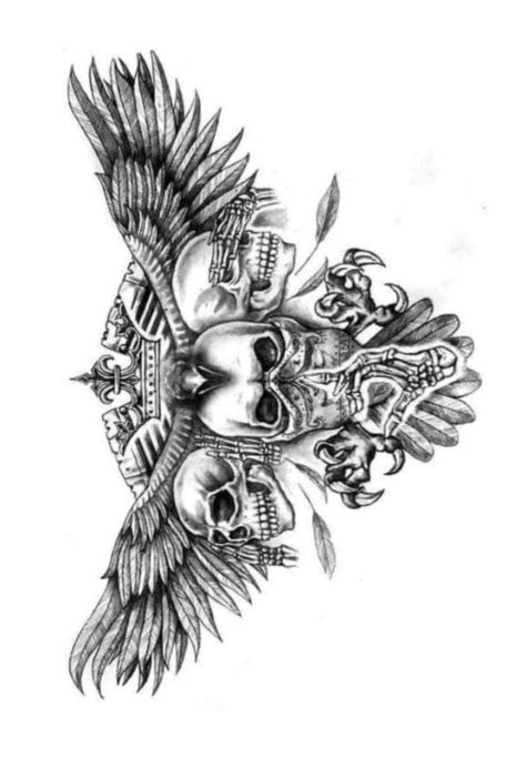 Full Neck Tattoo Design, Hoodie Tattoo Design, Dark Chest Tattoo Men, Wing Chest Tattoo Men, Winged Skull Tattoo, Roman Chest Tattoo, Maori Chest Tattoo Design, Chest Piece Tattoo Men Design, Chest Tattoo Stencil Men