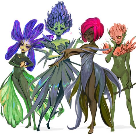 Fairy Anatomy, Plant Person Character, Flower Character Design, Flower Creature, Fey Wild, Plant Fairy, Fairy Character, Plant Person, Flower People