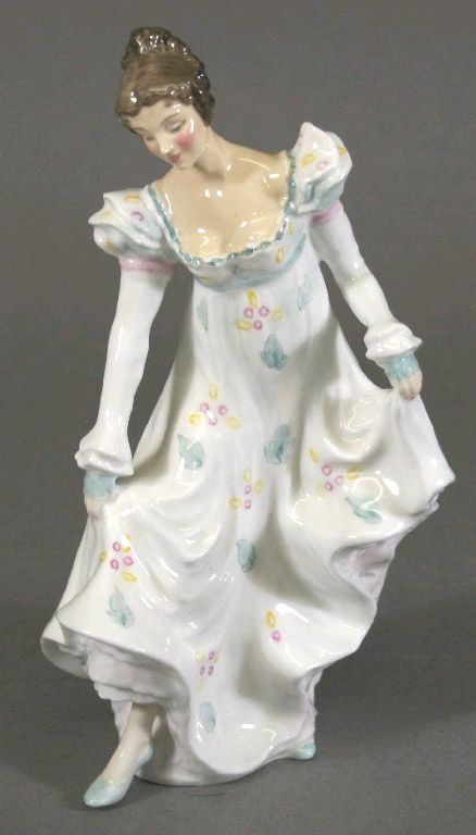 Royal Doulton Porcelain (Stoke-on-Trent, England) — (438x768) China Figurines, Royal Doulton China, Royal Doulton Figurines, Glass Dolls, Antique Porcelain Dolls, Porcelain Figures, Sculpted Doll, Dresden Porcelain, Lady Doll