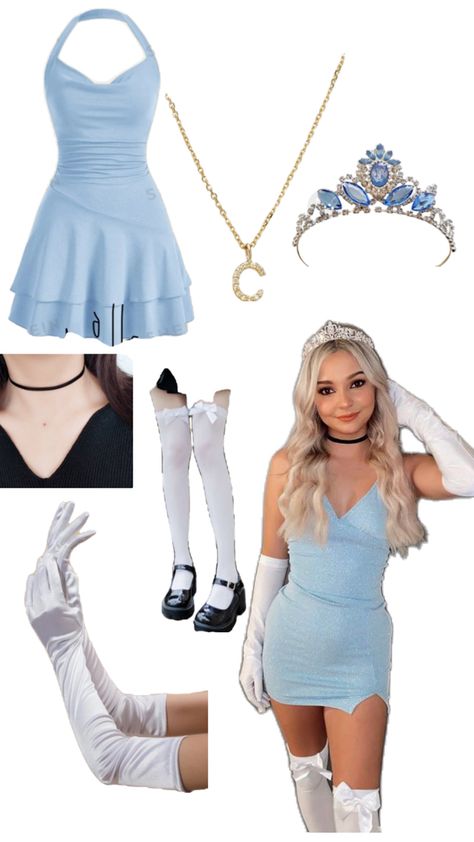 Cinderella Costume Aesthetic, Cinderella Costume Women, Cinderella Halloween Costume, Cinderella Costume, Halloween Costumes College, Disney Inspired Outfits, Cute Halloween Costumes, Disney Inspired, Costumes For Women