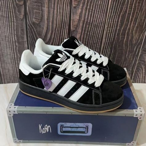 Comfortable Korn x adidas originals Campus 00s Korn Adidas, Adidas Originals Shoes, Shoes Comfortable, Womens Shoes Sneakers, Adidas Originals, Shoes Sneakers, Black White, Adidas, Women Shoes