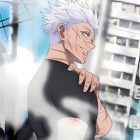 Jjk Men, Gojo Saturo, Jujutsu Kaizen, Anime Men, Jujitsu Kaisen, Blue Eyed, Gojo Satoru, White Hair, Jujutsu Kaisen