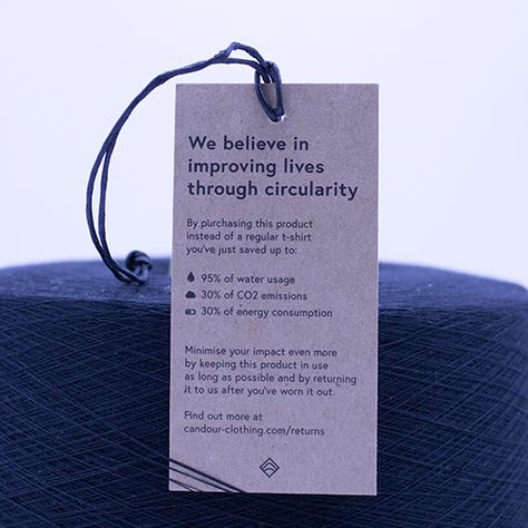 Sustainable hangtag for a circular fashion brand made for 100% of recycled paper. Circular Fashion Design, Fashion Tag Design, Sustainable Fashion Packaging, Sustainable Fashion Branding, Sustainable Branding Design, Fashion Packaging Ideas, Brand Label Clothing Tag Design, Packaging Ideas For Clothing Branding, Hangtag Design Fashion