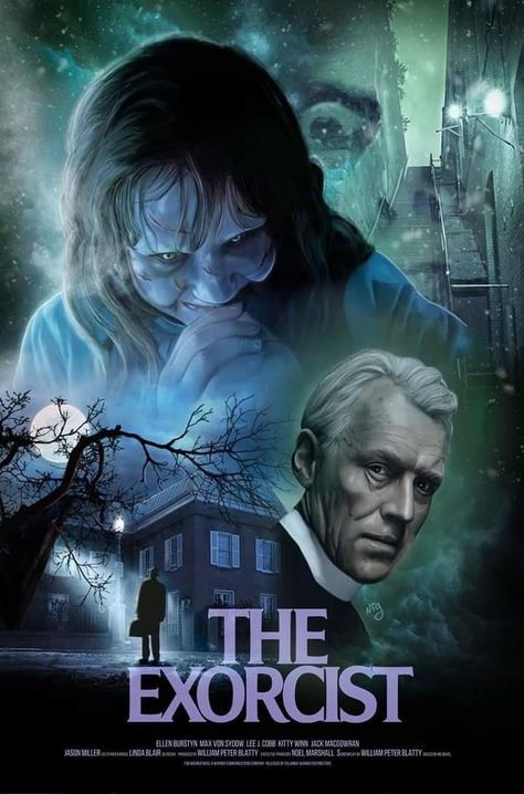 The Exorcist Regan, Exorcist 1973, Exorcist Movie, The Exorcist 1973, Horror Pictures, Awesome Artwork, Slasher Movies, Horror Movie Icons, Horror Artwork