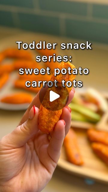 Ash Wenty - HOME COOK on Instagram: "Welcome to Episode Two of my new Toddler Snack Series: Sweet Potato Carrot Tots 🍠🥕 Comment “recipe” and I will send the full recipe straight to your inbox. Or visit my website (link in bio), www.cookwithwenty.com.au  These tots are a great way to get veggies into your baby or toddler with yummy seasonings and a delicious cheesy flavour. The sweet potato and carrot create a natural sweetness, and the mashed veggies are nice and soft for little mouths. They’re a great baby-led weaning starter food, and a good way to keep veggies interesting and yummy for toddler.  This batch makes 25-30 tots depending on size, so I like to freeze half, and keep the remaining tots in the fridge for throughout the week.  Ingredients: 2 medium sweet potatoes 2 carrots, pee Sweet Potato Carrot Tots, Sweet Potato Recipe For Toddlers, Veggie Tots For Babies, Sweet Potato Recipes Toddler, Sweet Potato Recipes For Toddlers, Sweet Potato Baby Led Weaning, Sweet Potato Recipes For Baby, Carrot Tots, Potato Recipe For Toddler