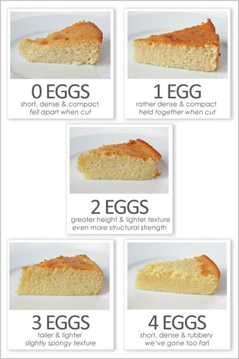 Eggs-actly Perfect Baking - How many eggs exactly does it take to make a great cake? In a traditional 9-inch, two-layer American butter cake, four eggs seem to be the typical number found in most recipes, but other butter cake recipes call for anywhere from 2 to 6 eggs. So what number of eggs is really best? Resipi Kek, Torte Cupcake, Cake Blog, Food Info, Banana Split, Food Facts, Baking Tips, Holiday Baking, Healthy Baking