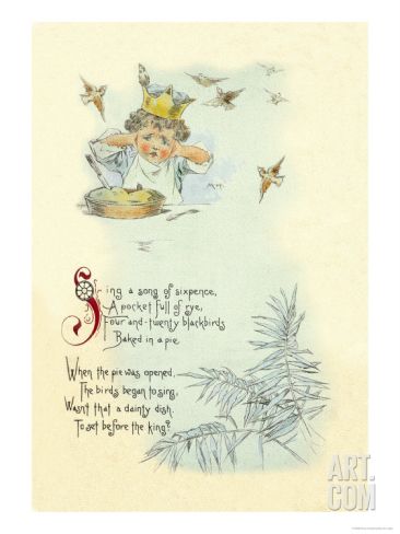 Vintage Nursery Rhymes, Sing A Song Of Sixpence, Nursery Rhymes Poems, Old Nursery Rhymes, Mother Goose Nursery Rhymes, Nursery Rhymes Lyrics, Rhymes Lyrics, Poems Art, Mother Goose Nursery