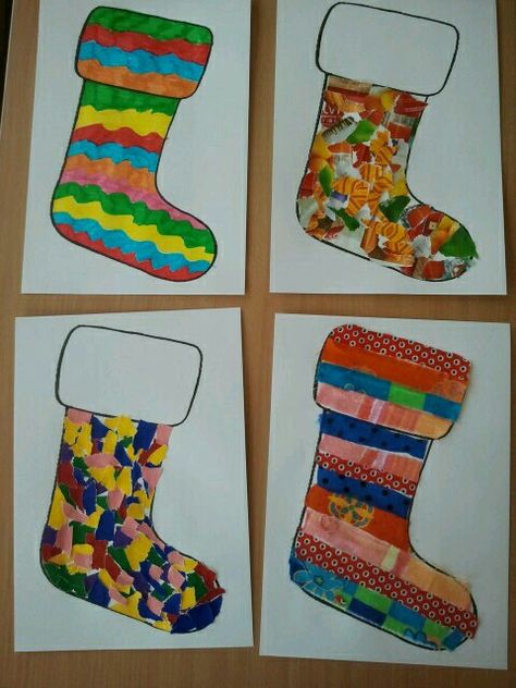 Sok versieren Winter Crafts For Toddlers, Thema Winter, Preschool Christmas Crafts, Classroom Art Projects, Christmas Arts And Crafts, Christmas Paper Crafts, Preschool Christmas, Creative Activities For Kids, Toddler Art