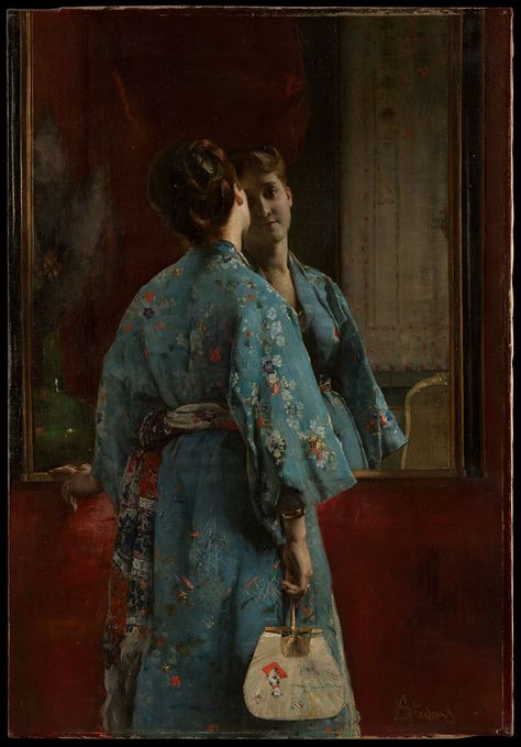 Alfred Stevens | The Japanese Robe | The Metropolitan Museum of Art James Abbott Mcneill Whistler, Alfred Stevens, European Paintings, Western Art, Museum Of Fine Arts, Museum Of Modern Art, National Museum, Metropolitan Museum Of Art, Metropolitan Museum