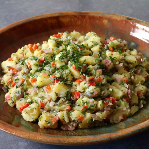 German Potato Salad Recipe, Armenian Food, German Potatoes, Armenian Recipes, Chef John, German Potato Salad, Potato Salad Recipe, Yukon Gold, Mediterranean Food